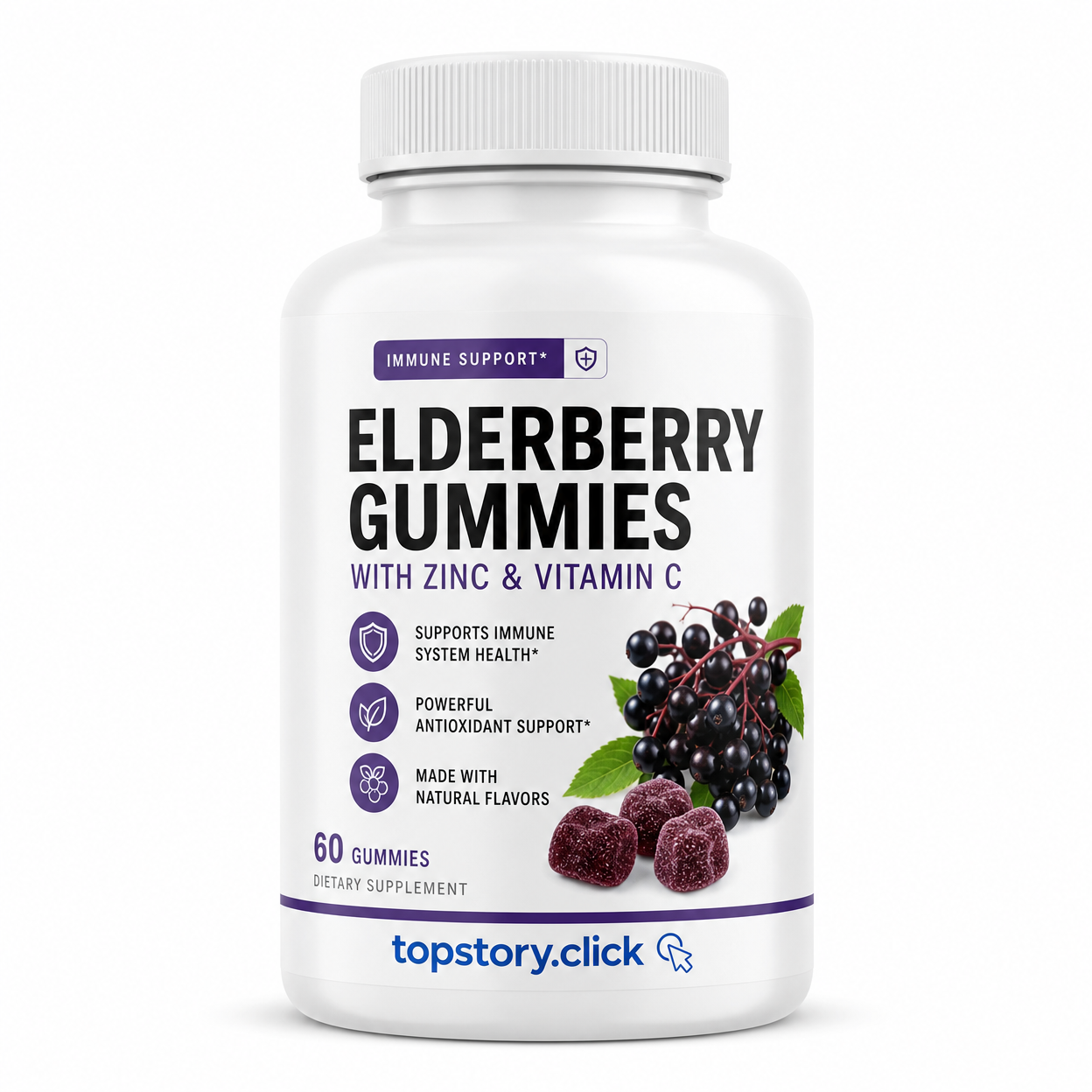 Elderberry Gummies with Zinc & Vitamin C
